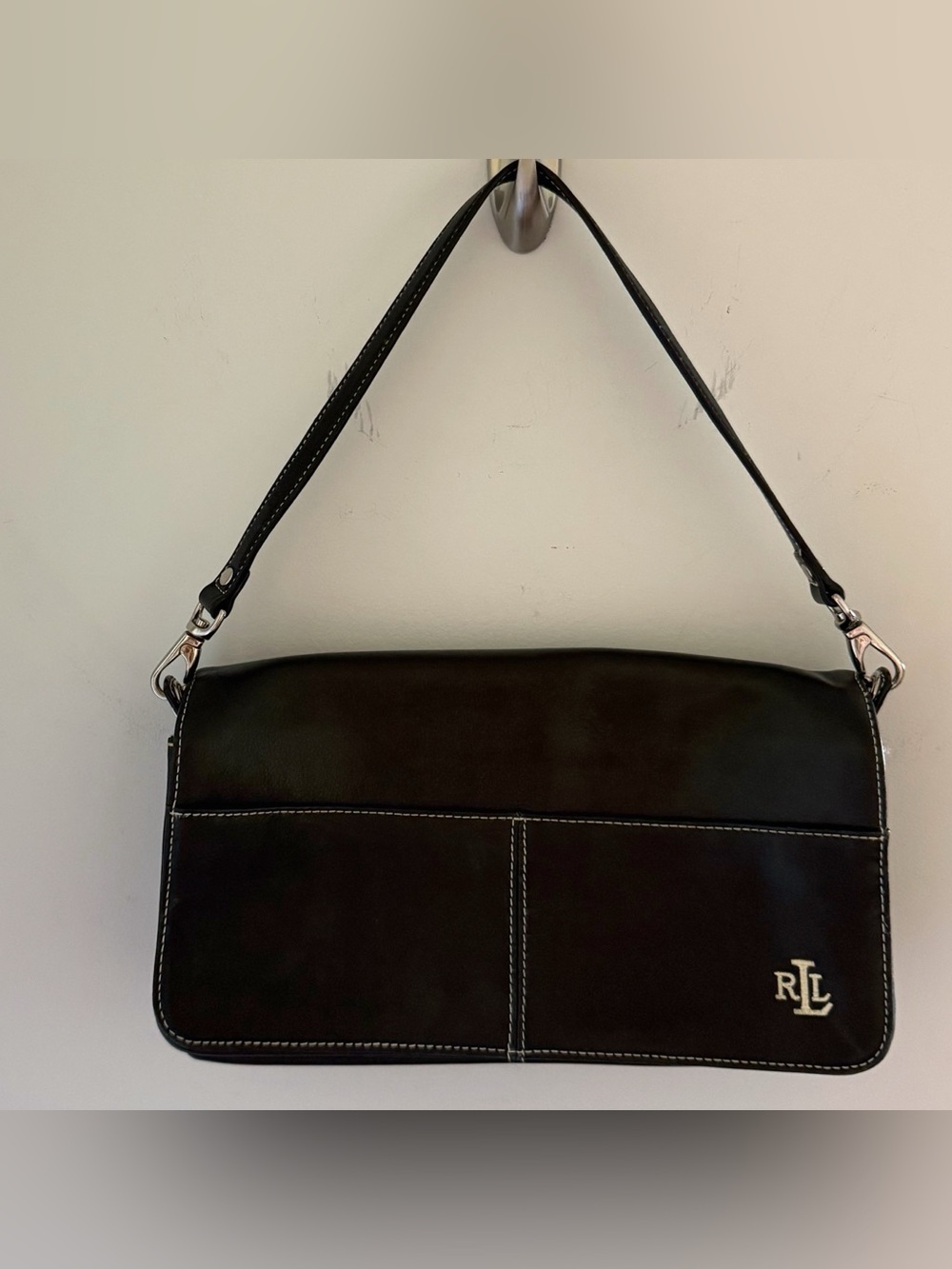 Vintage Lauren Ralph Lauren Leather Shoulder Bag